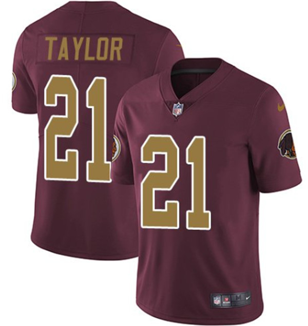 Men's Washington Football Team #21 Sean Taylor Red Color Rush Limited Stitched NFL Jersey